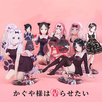 Kaguya Sama Dragostea Este Război Figura Anime Acrilic Jucarii Model Fujiwara Chika&Kaguya Figurine Decor Cosplay Cadouri DIY