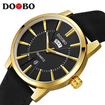 DOOBO Top Brand de Lux pentru Bărbați Ceasuri Sport Cuarț Ceas Barbati Designer Om Cuarț Ceas de Aur Modei masculine Relogio masculino D017