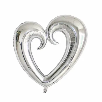 10/20/50pcs 36 inch pe Cârlig în Formă de Inimă Baloane Folie Nunta Ziua Îndrăgostiților Decor Te Iubesc Gonflabile Aer Globos Consumabile