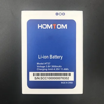 Nou pentru HOMTOM HT37 HT 37 Baterie de Mare Capacitate Deplină 3000mAh Înlocuitor Pentru HOMTOM HT37 bateria Telefonului Inteligent