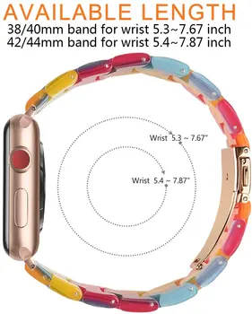 Rășină Curea pentru apple watch band 44 mm 40 mm iwatch trupa 42mm 40mm Accessoreis watchband bratara apple watch seria 5 4 3 42 44