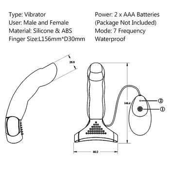 VATINE G-spot Curea Pe 7 Viteze Deget, Vibrator din Silicon Stimulator Clitoris Jucarii Sexuale pentru Femei