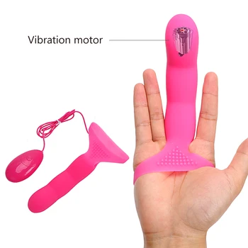 VATINE G-spot Curea Pe 7 Viteze Deget, Vibrator din Silicon Stimulator Clitoris Jucarii Sexuale pentru Femei