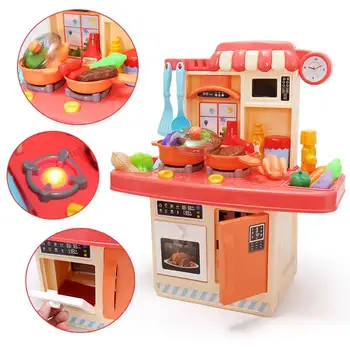 Bucătărie Alimente Pretinde Joc de Rol Fete Jucarii Copii de Gatit Set de Bucatarie pentru Copii Simulare Cină Jucărie de Învățământ
