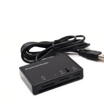 OYEITIMES MCR3516 4-în-1 Cititor de Card Multifuncțional USB 2.0 12 Mbps Contact Smart Card Reader 2G/3G/4G cu SIM Card Reader Writer