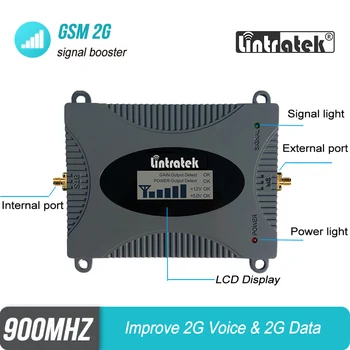 Lintratek FIERBINTE GSM 900mhz Repetor de Semnal 2G de Voce Date 2G 900 (B8) Repetor de Semnal Amplificator Celulare Antena Yagi+10m de Cablu #4