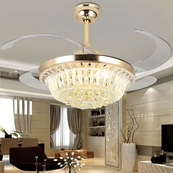 DLMH Moderne, Ventilator de Tavan Lumini Cu Control de la Distanță Invizibil Fan Blade Decorative Pentru Casa Living Dormitor Restaurant