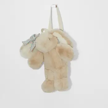 Noi iepure drăguț geanta cu funda decor pentru copii sac pentru fete de animale-în formă de mini-rucsac