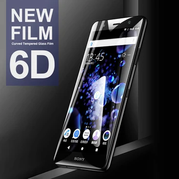 6D Curbat Pentru Sony Xperia XA1 Plus L3 10 XA2 Plus Temperat Pahar Pentru Soni Experia XZ4 XZ3 Ultra XZ Premium XA 1 Full Filme