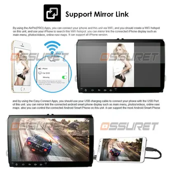 Masina Multimedia player Android 10 GPS 2 Din Masina Autoradio Radio Pentru VW/Volkswagen/Golf/Polo/Passat/b7/b6/SEAT/leon/Skoda Mic SWC