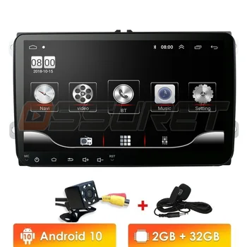 Masina Multimedia player Android 10 GPS 2 Din Masina Autoradio Radio Pentru VW/Volkswagen/Golf/Polo/Passat/b7/b6/SEAT/leon/Skoda Mic SWC