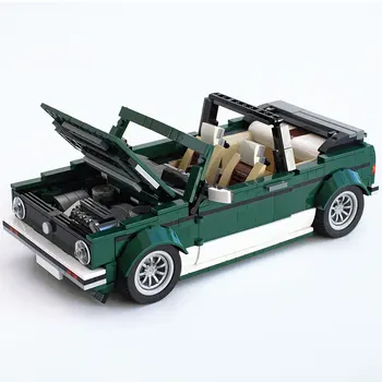 BuildMoc Creator Technicle Masina Mini Cabriolet Sport Blocuri Super Masina de Curse se Potrivesc Cărămizi jucarii copii, Cadouri baieti