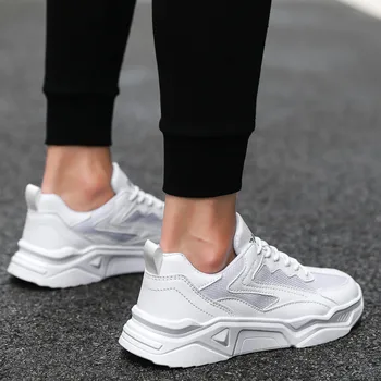De Vânzare la cald Nou Ultralight Confortabil Casual Barbati Pantofi de moda de Înaltă calitate reflectorizante bărbați la modă pantofi ochiurilor de plasă pantofi în aer liber