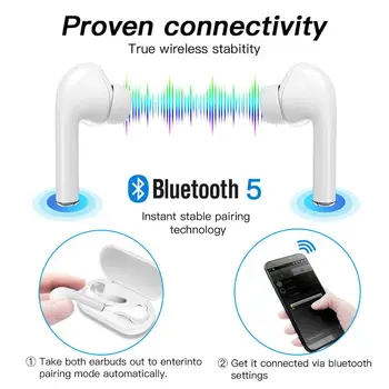 TWS M6S Wireless Căști Bluetooth Touch Control Microfon Căști fără Fir de Încărcare cutie Compatibil cu xiaomi, huawei