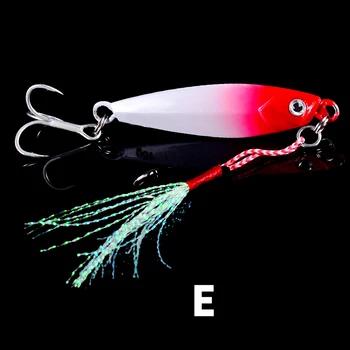 12pcs Placă de Fier de Pescuit Nada Duce acoperire Artificială de Metal Jig Momeli cu Cârlig Înalte ajuta jig cârlige pentru Bas de pescuit Stiuca