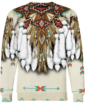Tessffel Indian Nativ Harajuku Casual Colorate Trening Noua Moda 3Dfull Print Hanorac/Bluza/Jacheta/Bărbați Femei s25