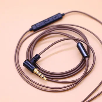 3.5 mm L îndoire jack audio cablu de sârmă DIY Casti cablu de căști cu microfon 120cm