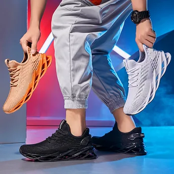 High-end de lumină pantofi de funcționare absorbție de șoc pantofi sport barbati cu ochiuri pantofi de jogging Masculino pantofi Zapatos Hombre pantofi casual