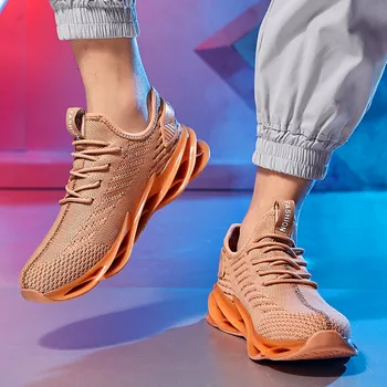 High-end de lumină pantofi de funcționare absorbție de șoc pantofi sport barbati cu ochiuri pantofi de jogging Masculino pantofi Zapatos Hombre pantofi casual