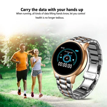 LIGE Oțel Nou Ceas Inteligent Bărbați Impermeabil sport Pentru iPhone rata de Inima tensiunea Informații apel smartwatch tracker de Fitness