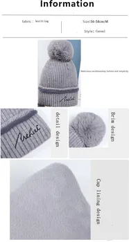 Toamna și Iarna Versiune Versatil Dulce Minunat de Iarnă Rece Cald Pălărie Chapeau Femme Căciuli pentru Femei Sombrero De Mujer