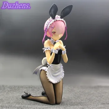 Japonez Anime Re:Zero kara Hajimeru Isekai Seikatsu REM RAM Fata Bunny 1/4 Sexy fete Anime PVC Figurine jucarii papusa Cadouri