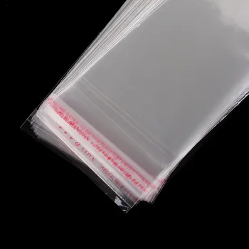 StoBag 1000pcs 7*15cm Clar autoadezive din Plastic Sac Punga de Celofan Resigilabil Opp Card de Credit Geanta Cadou Bijuterii Sac de Ambalare