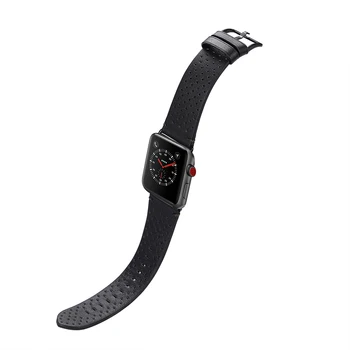 IStrap Negru Maro Moale Autentice din Piele de Vițel Curea de Ceas pentru iWatch Oră Adaptor pentru Apple Watch Band 38mm/42mm 40mm/44mm Caz