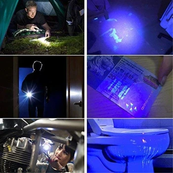 7000LM 2 in 1 cu LED-uri UV Lanterna 395nm Ultraviolete Urină Detector Violet/Alb Lumina UV Lanterna pentru Covor de Companie Urină Prinde Scorpion