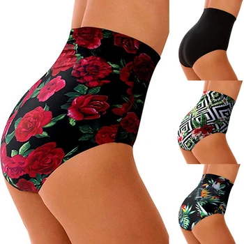 Femei Slip De Baie Cu Talie Înaltă De Costume De Baie Bikini, Tankini Jos Înot Pantaloni Scurți Pentru Plus Dimensiune Înot Trunchiuri Brazilian Pantaloni Scurți