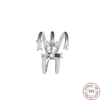 Autentic Argint 925 Inel Cioburi de Spumant Inele pentru Femei de Nunta Originale Bijuterii anillos mujer