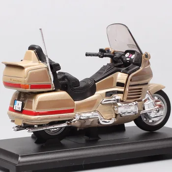 Copii băieți scara 1/18 Welly mini Honda Gold Wing touring motocicleta moto Diecasts & Vehicule de Jucărie model miniaturi-cadou de suvenir