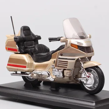 Copii băieți scara 1/18 Welly mini Honda Gold Wing touring motocicleta moto Diecasts & Vehicule de Jucărie model miniaturi-cadou de suvenir