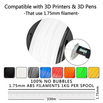 ABS cu Filament de 1.75 mm Pentru Imprimanta 3D Toleranță +/-0.02 mm de Înaltă Calitate Plastic ABS Printer Filament Copii Desen 3D Consumabile