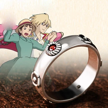 S925 Feliuta Mutarea Castelul lui Howl Inel Hayao Miyazaki Anime Urla Sophie Cosplay Inel Argintiu Bijuterii pentru Iubita, Iubitul