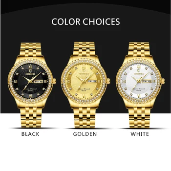 CHENXI Mens Ceasuri de Top de Brand de Lux de Aur Plin de Oțel Cuarț Ceas Barbati Ceas de Aur de Moda de sex Masculin Ceasuri Relogio Masculino