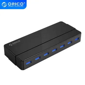 ORICO 7-Port USB 3.0 HUB cu Alimentare de 12V Adaptor USB Splitter Adaptor OTG Pentru Desktop PC Laptop Accesorii de Calculator