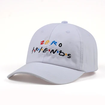 De înaltă calitate Femei Barbati din bumbac Zero Prieteni Hip Hop pălărie Moale alb Negru Tatăl Hat pentru Barbati Femei golf cap pălării