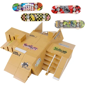 Finger Skateboard Skate Park Rampa Piese pentru Tech Practică Punte Copii Set Cadou Grif Jucarii