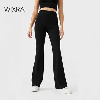 Wixra Femei Facle Negre, Pantaloni Stretchy Nou de Înaltă Talie Pantaloni Lungi Pentru Femei de Primavara Toamna