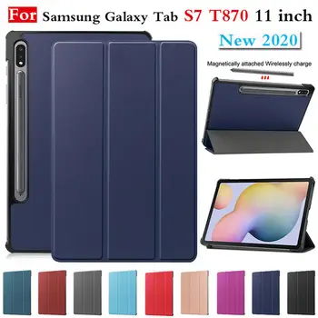 Magnetic din Piele PU Inteligent Folio Caz Acoperire pentru Samsung Galaxy Tab S7 11