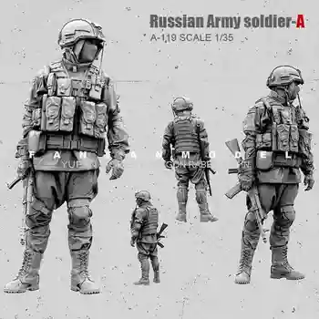 1/35 Rășină Figura Model de Kit Unassembly rusă Modernă Forțele Alb Model Special Modelul Soldat Rășină Auto-asamblat Jucarii, Astfel U7I5