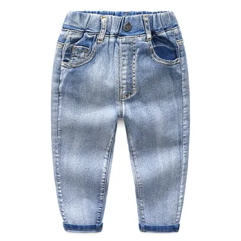Copii Baieti Blugi pentru 2-8 Ani În 2020 Toamna Haine pentru Copii Pantaloni din Denim Haine Copii Baby Boy Casual Solid Elastic Pantaloni Lungi