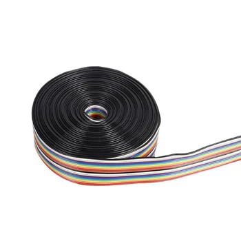 5M 20PIN 1.27 mm Pas Curcubeu Linie Plat Plat Panglică de Culoare DuPont Sârmă Sudate Conector de Cablu de Sârmă