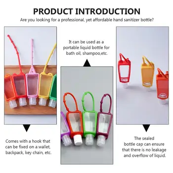 12Pcs Plastic Dezinfectant de Călătorie Flacoane de 30ML etanșe Recipiente cu Lichid, Bratara de Mana Distribuitor Pompe Pentru Copii