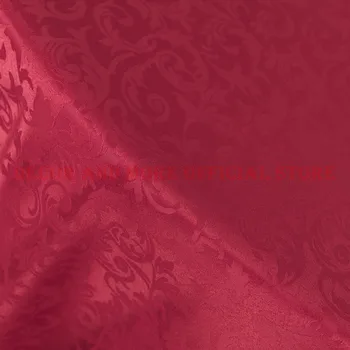 320x100CM Poliester Jacquard Tesatura densa Simplu Vopsit Perdea/de Masă/Rochie de BRICOLAJ Țesături Alb Roșu Roz Damasc Pânză en-Gros