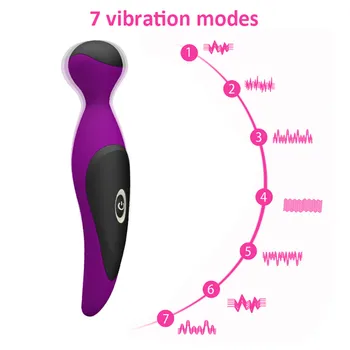 Reîncărcabilă Adult Singur Produs Motor Puternic de Vibrații Jucărie Sexuală AV Vibrator Pentru Femei