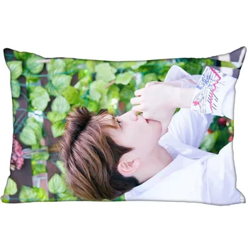 Fierbinte Coreea-Pop Personalizate JaeHyun Satin Perna 35x45cm (o parte) Tipărite cu Fermoar Mătase PillowCover Logo-ul Personalizat cadou