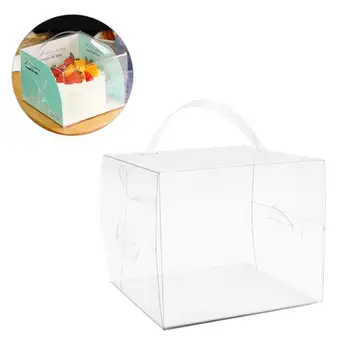 30pcs Transparent Tort Cutie de Ambalaj Portabil Containere Desert Suport Complet Transparent, care Transportă Caz pentru Baker Magazin Tort Acasă