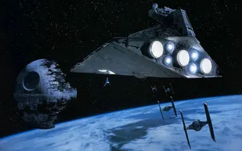 Negru nava spatiala Univers Death Star Războaie Luptă de fundal Calculator de Înaltă calitate de imprimare de partid fundal fotografie